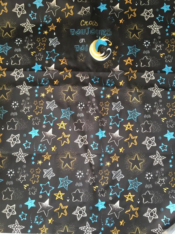 Polyester pul bleiebit panel CROIS TOUJOUR