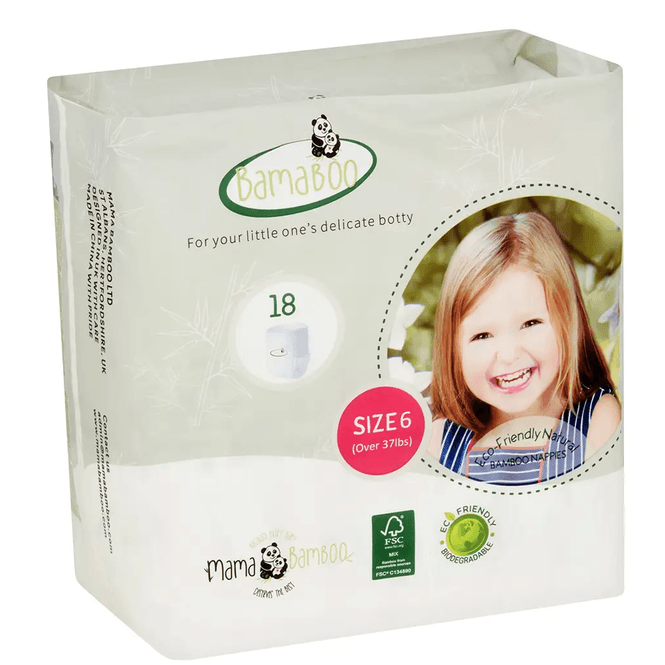 Hovedbilde Bambusbleier for sensitiv hud / Diapers str 6 ...