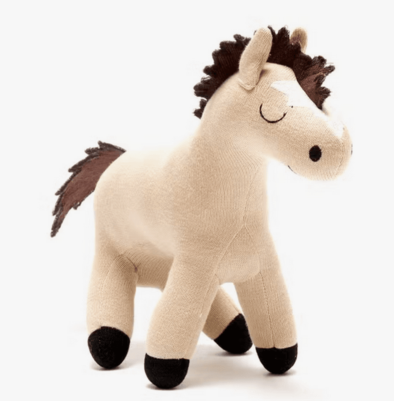 Strikket HEST Plush Toy STOR