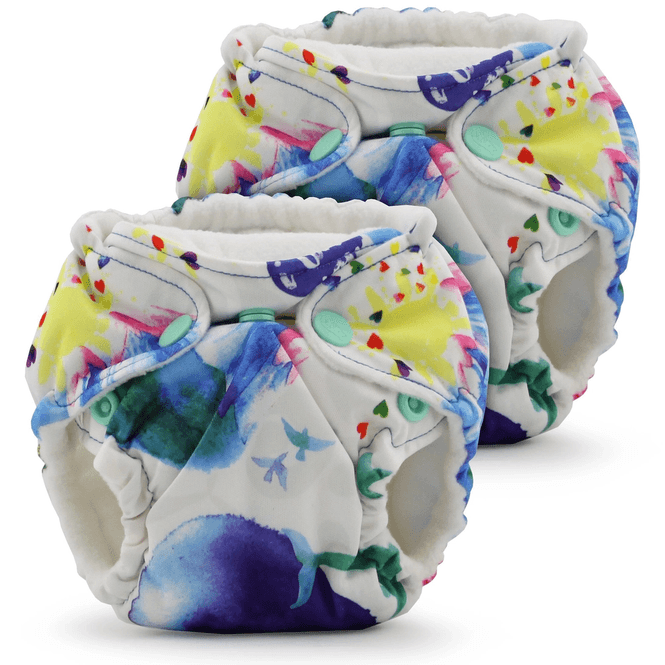Hovedbilde Lil Joey nyfødt 2 pk tøybleier Lava
