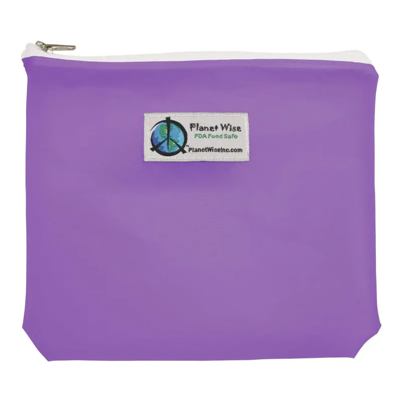 Planet Wise Gjenbrukbar Glidelås Sandwich Bag - Plomme